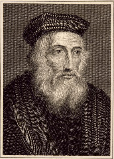 John Wycliffe (ca.1330-84) door English School